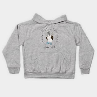 Blue footed booby Kids Hoodie